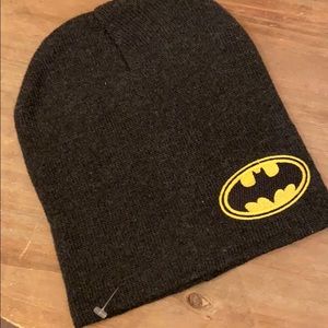 Mens Batman Knitted Bobble Hat Kids DC Super Hero Winter Warm Wool Cap Gift Size